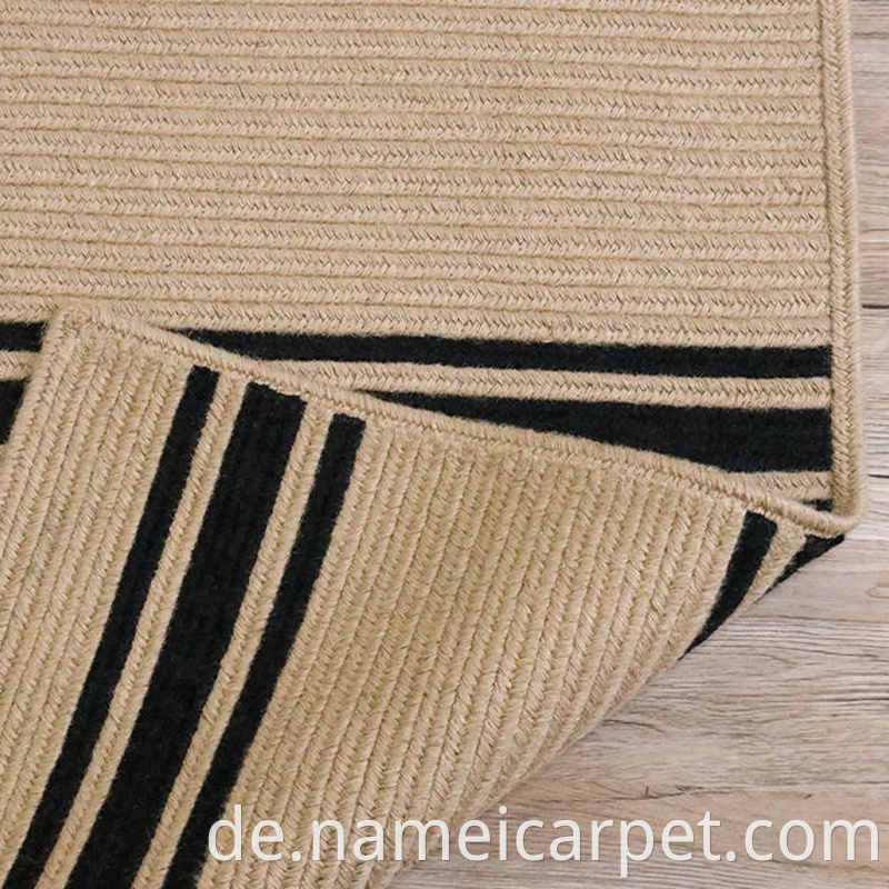 Jute Hemp Braided Wovencarpet Area Rug Floor Mats 85